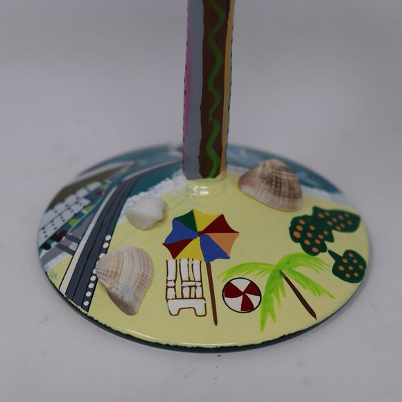 Lolita Martini Glass Collection Lot of 4 Hand Painted Glasses Miami South Beach - Picture 6 of 7